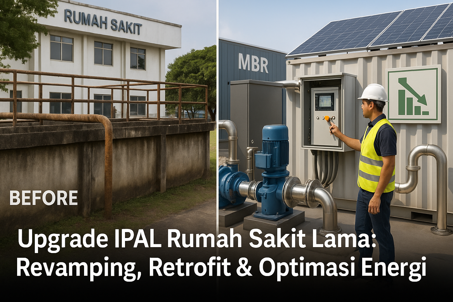 Upgrade IPAL Rumah Sakit Lama: Revamping, Retrofit, dan Optimasi Energi
