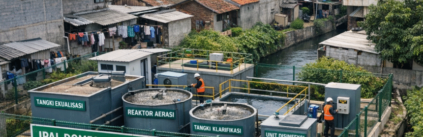 IPAL Komunal Padat Penduduk Hemat energi effisien